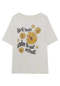 PULL & BEAR Graphic T-Shirt Con StampaBeige Donna T-shirt E Top PUC21D2A8-B11 -Pull & Bear ec1da35be68a46b1a74a487989166d51