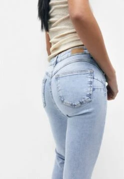 PULL & BEAR Push Up Jeans Skinny FitMottled Light Blue Donna Jeans PUC21N0K1-K14 -Pull & Bear ecaccbf326294be79b3d8e22150bba3c
