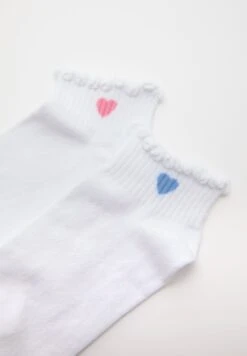 PULL & BEAR Heart-2-Pack OfCalzeWhite Donna Calze PUC81F04J-A11 -Pull & Bear ed10b1e3ff3a4a4884e3a745b30a7184
