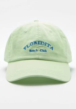 PULL & BEAR With Floridita Embroidery- Cappellino - Green -Pull & Bear ed5486a1479743a4b3cd318ce7f65a35