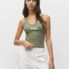 PULL & BEAR California CropTopGreen Donna T-shirt E Top PUC21D2HU-M11 -Pull & Bear ee6cd81f314542a99499048b2a9ecfbb