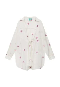 PULL & BEAR With Floral Embroidery Accessorio Da SpiaggiaWhite Donna Moda Mare PUC81H00F-A11 -Pull & Bear eecd2f46fcf3450ca1f6d4a960b19ba7