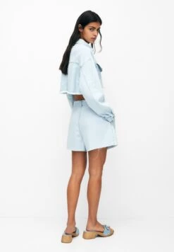 PULL & BEAR Cropped OverGiacca Di JeansStone Blue Denim Donna Giacche E Blazer PUC21G0I0-K11 -Pull & Bear ef1fbb6433634ac7ad6e90f0c8b3f84d