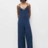 PULL & BEAR Long Fitting - Tuta Jumpsuit - Blue -Pull & Bear f22afca450104a788c0510c18db549e8