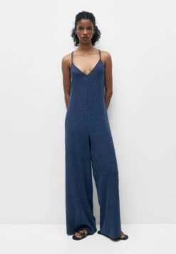 PULL & BEAR Long Fitting - Tuta Jumpsuit - Blue
