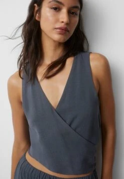 PULL & BEAR Rustic Multiway Surplice TopGrey Donna Camicie E Bluse PUC21E11H-C11 -Pull & Bear f293cd0e653748e4b92e5b632e50e8b6