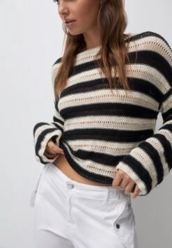 PULL & BEAR Stripped OpenMaglioneBeige Donna Maglieria PUC21I0OK-B11 -Pull & Bear f318a21bc6b94f7c9b65c99d969cd76c