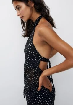 PULL & BEAR Polka Dot HalterCamicettaBlack Donna Camicie E Bluse PUC21E12B-Q11 -Pull & Bear f31cd145c35f4f828a06a3d31f246c10