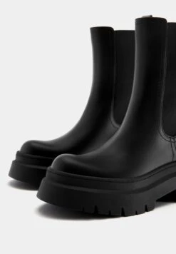 PULL & BEAR DISTRESSED CHUNKY - Stivaletti Con Plateau - Black -Pull & Bear f35a91bc5d334a8799d5b1e51e006310