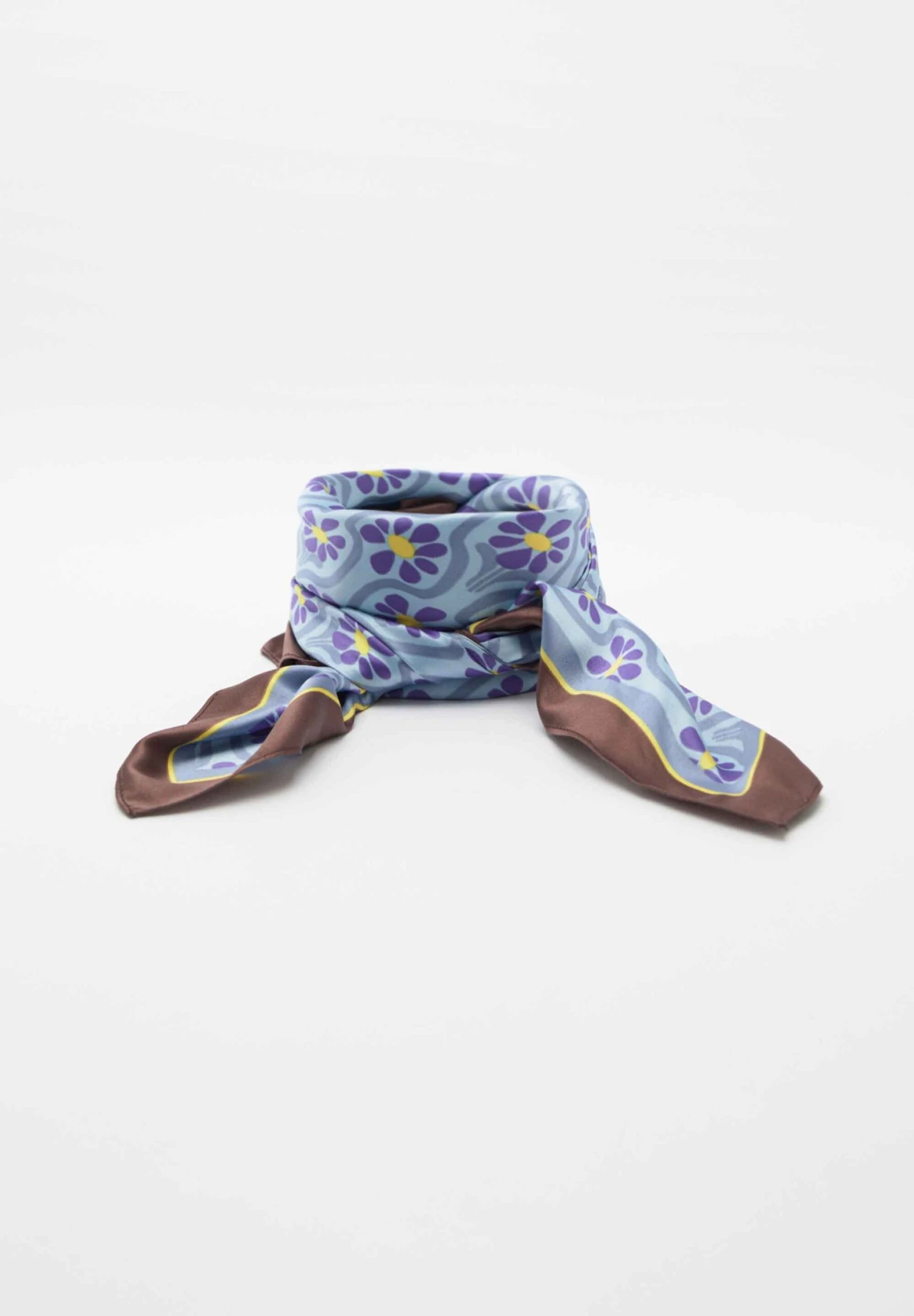 PULL & BEAR Floral - Foulard - Blue 5 PULL & BEAR Floral - Foulard - Blue - immagine 3