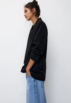 PULL & BEAR Basic Double-Breasted ButtonedBlazerBlack Donna Giacche E Blazer PUC21G0IH-Q11 -Pull & Bear f56faa477c39442d82b6ff7fc055923c