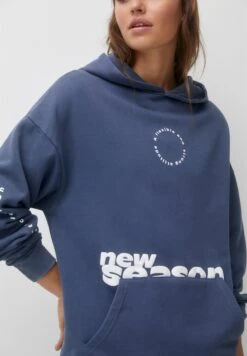 PULL & BEAR Print - Felpa Con Cappuccio - Blue -Pull & Bear f5d932c5100b47afa4d8b41a2d16c5e9