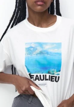 PULL & BEAR Beaulieu LicenseT-Shirt Con StampaWhite Donna T-shirt E Top PUC21D2E6-A11 -Pull & Bear f6c604921aea4b29890b334efeff92b4