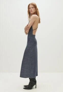 PULL & BEAR SHIMMERY DRAPED - MIDI - Vestito Elegante - Grey -Pull & Bear f74b415aa8a348ceb0429340dc9b7ed3