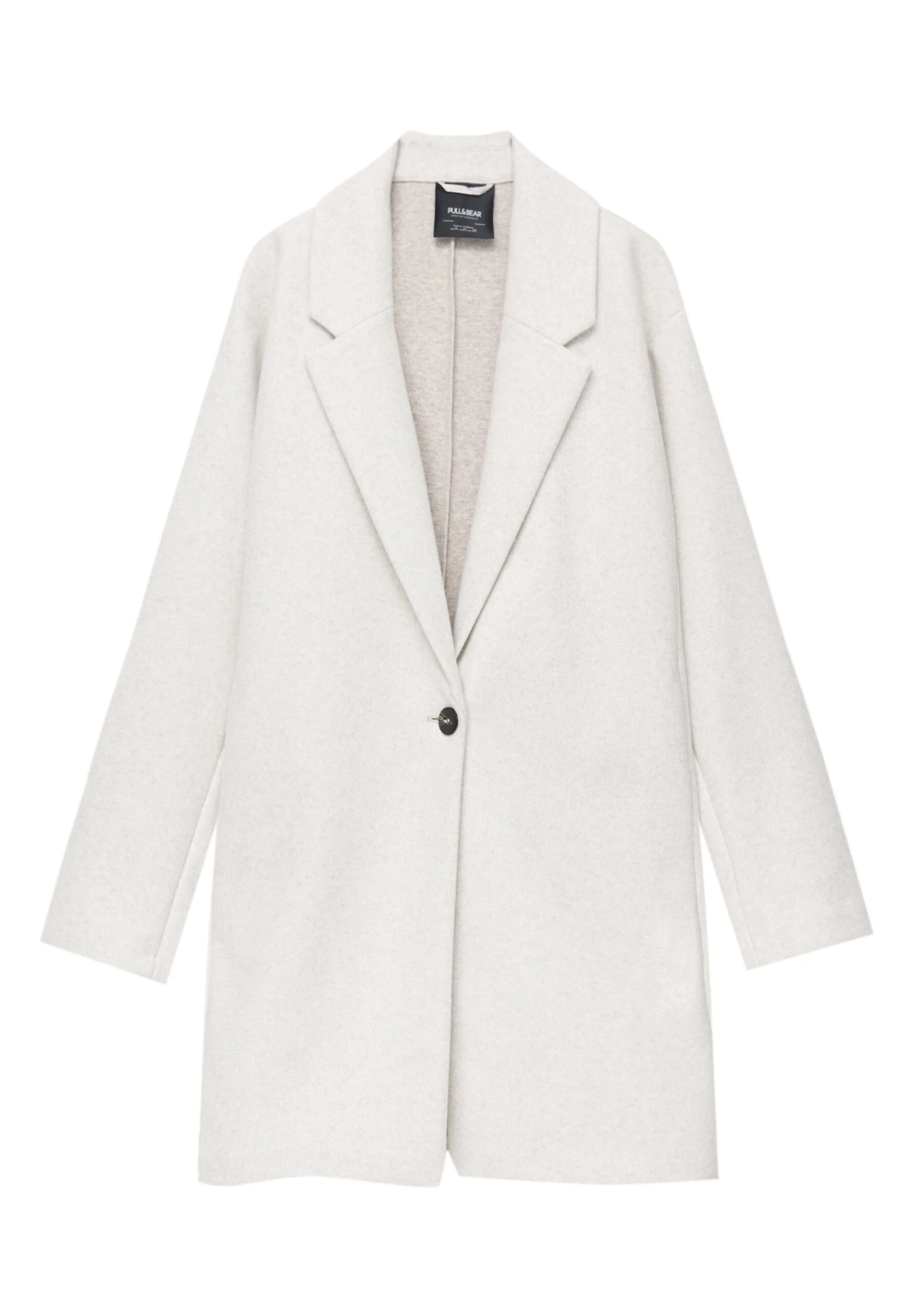 PULL & BEAR Felt Texture With ButtonCappotto CortoMottled Beige Donna Cappotti PUC21U0FC-B12 7 PULL & BEAR Felt Texture With ButtonCappotto CortoMottled Beige Donna Cappotti PUC21U0FC-B12 - immagine 5