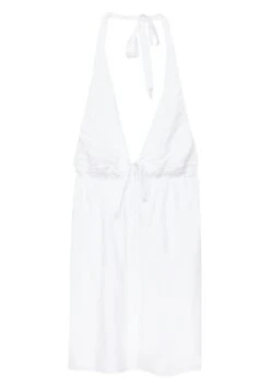 PULL & BEAR Short Tie Dye Halter- Vestito Estivo - White -Pull & Bear f8b9b300653348bf998dab7e6b7dee9d