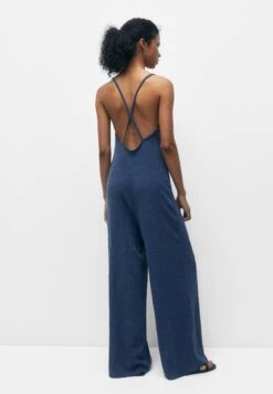 PULL & BEAR Long Fitting - Tuta Jumpsuit - Blue -Pull & Bear f9797e9dc9ee4fd0ad146647b2022e07