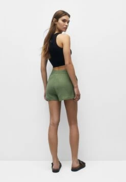 PULL & BEAR Flowing With PocketsShortsKhaki Donna Shorts PUC21S0E8-N11 -Pull & Bear fb9a25012acd442792c60772dd93ef16