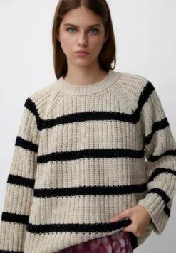 PULL & BEAR Striped Long SleeveMaglioneBeige Donna Maglieria PUC21I0P9-B11 -Pull & Bear fc25f940074a4ea09c9426bec6dd0c91