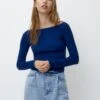 PULL & BEAR Boat NeckMaglioneRoyal Blue Donna Maglieria PUC21I0ON-K11
