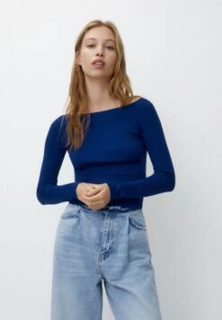 PULL & BEAR Boat NeckMaglioneRoyal Blue Donna Maglieria PUC21I0ON-K11