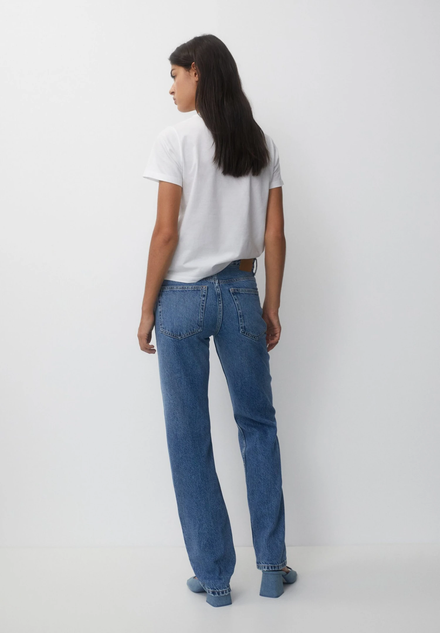 PULL & BEAR Mid Waist Jeans A SigarettaBlue Denim Donna Jeans PUC21N0LU-K12 5 PULL & BEAR Mid Waist Jeans A SigarettaBlue Denim Donna Jeans PUC21N0LU-K12 - immagine 3
