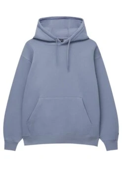 PULL & BEAR Basic ColouredFelpa Con CappuccioBlue Donna Felpe PUC21009J-K12 -Pull & Bear fec9e46d33f24342a9b1aa48f5a54158