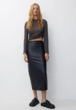 PULL & BEAR MidiGonna A TubinoBlack Donna Gonne PUC21B0KW-Q11 -Pull & Bear fee01e7bce8544d1b7d9f4999cb8d6b0