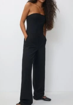 PULL & BEAR Bandeau Tuta JumpsuitBlack Donna Tute Jumpsuit PUC21T0AK-Q11