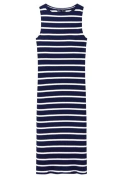 PULL & BEAR Striped Midi Abito In MagliaDark Blue Donna Vestiti PUC21C12K-K11 -Pull & Bear ff3db19e0706482e8a251e54873d93fe