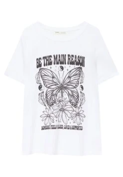 PULL & BEAR Short Sleeve With Sun GraphicT-Shirt Con StampaWhite Donna T-shirt E Top PUC21D2EI-A11 -Pull & Bear ffe5125e90d4406ca129c1f777ea32d0