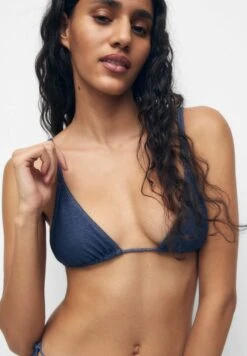 PULL & BEAR Print - Bikini Pezzo Sopra - Blue